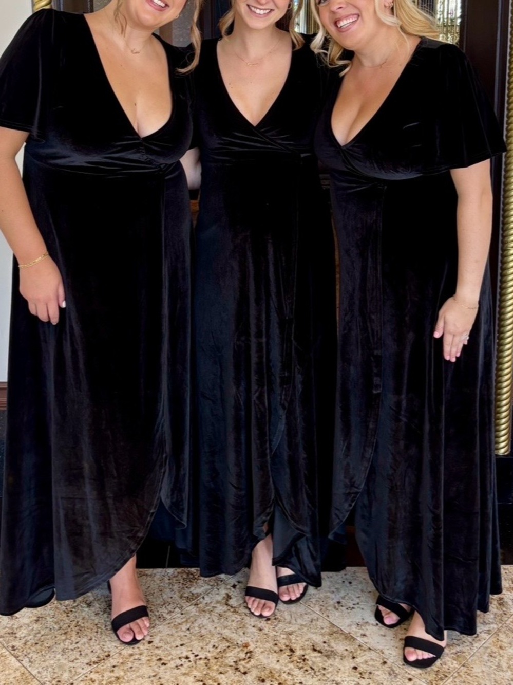 Baltic Born Black Wrap Dress